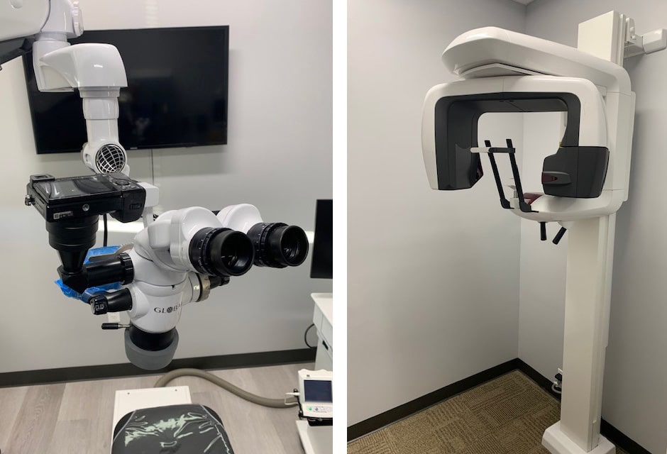 cone beam and microscope